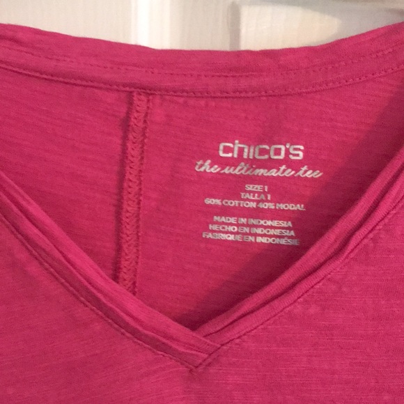 Chico’s ultimate Tee high low V-neck - Picture 2 of 4